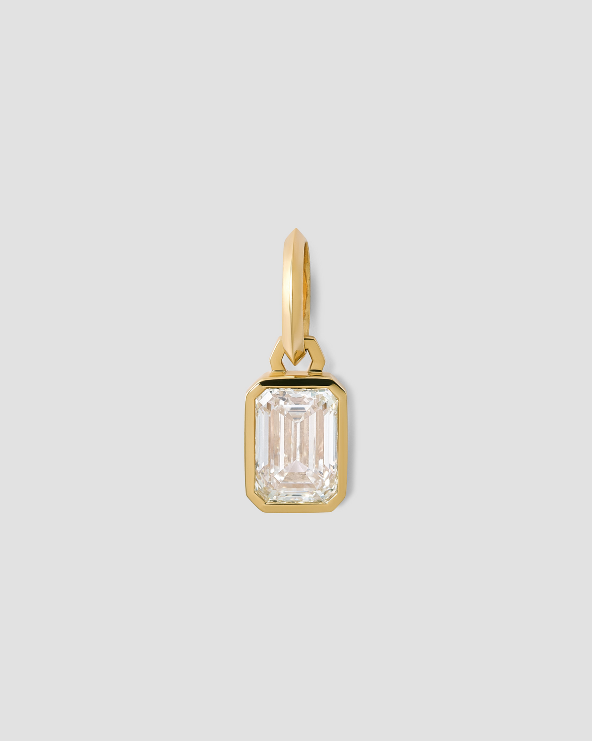 Emerald Lab Diamond Charm