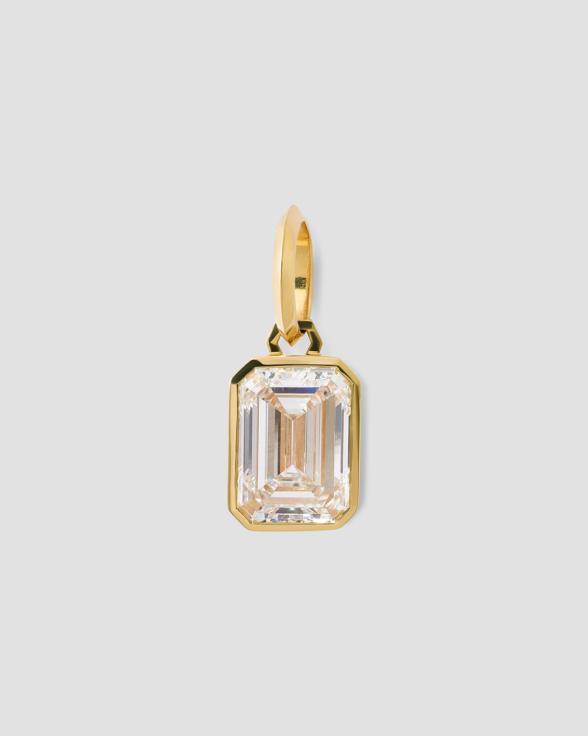 Emerald Lab Diamond Charm