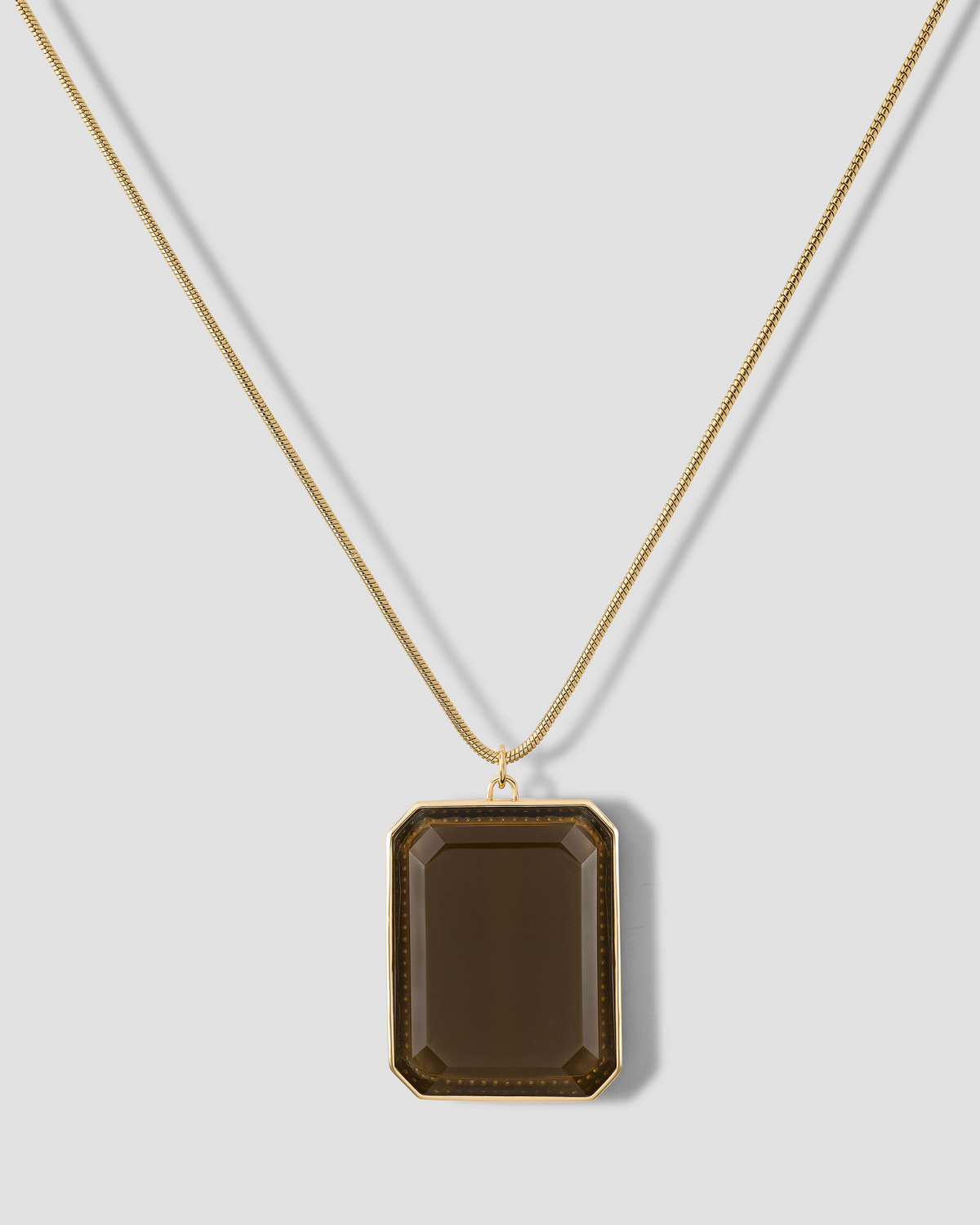 Semi-Precious Emerald Chain Necklace