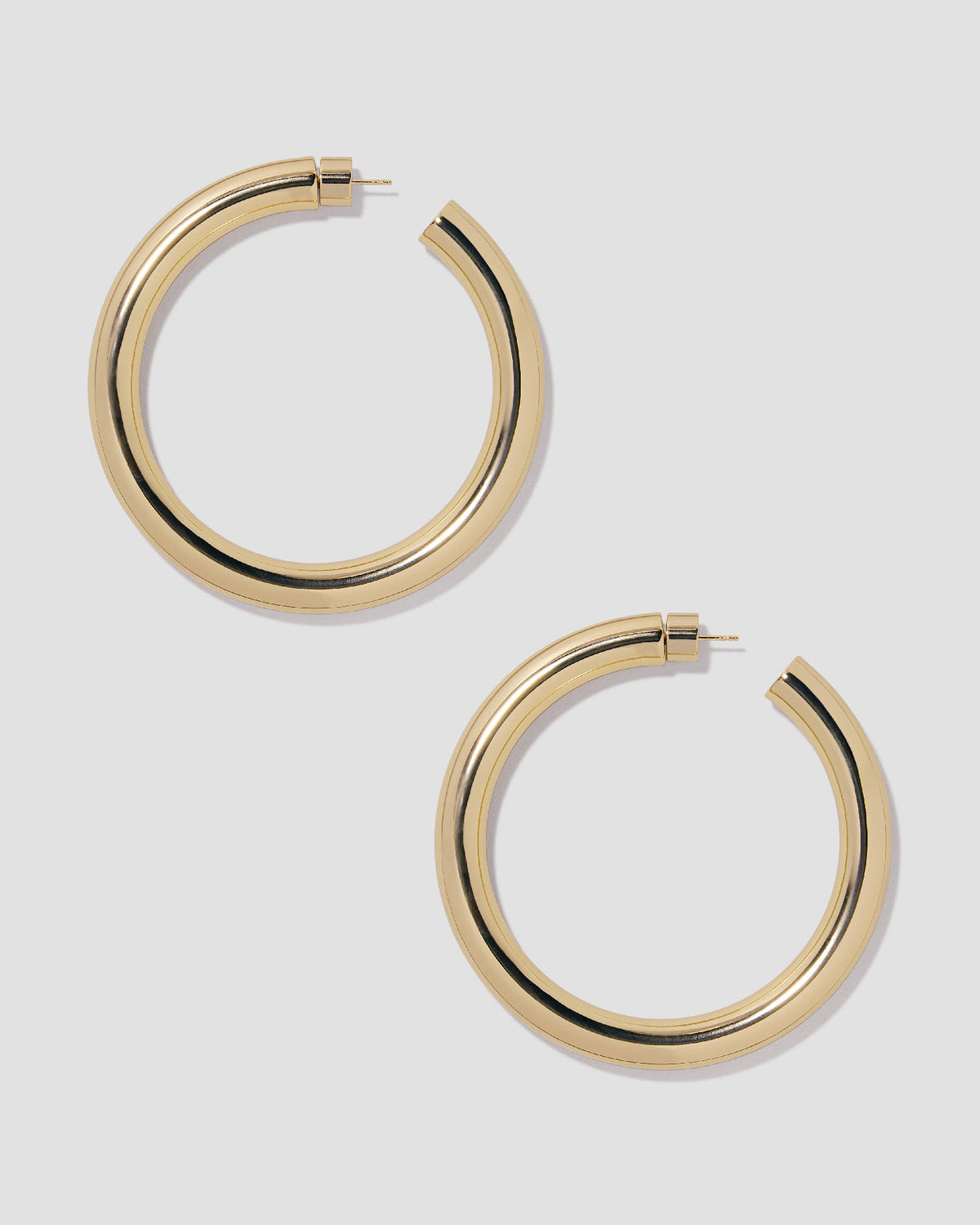 2" Jamma Hoops gold earring - close-up detail | hoop earrings