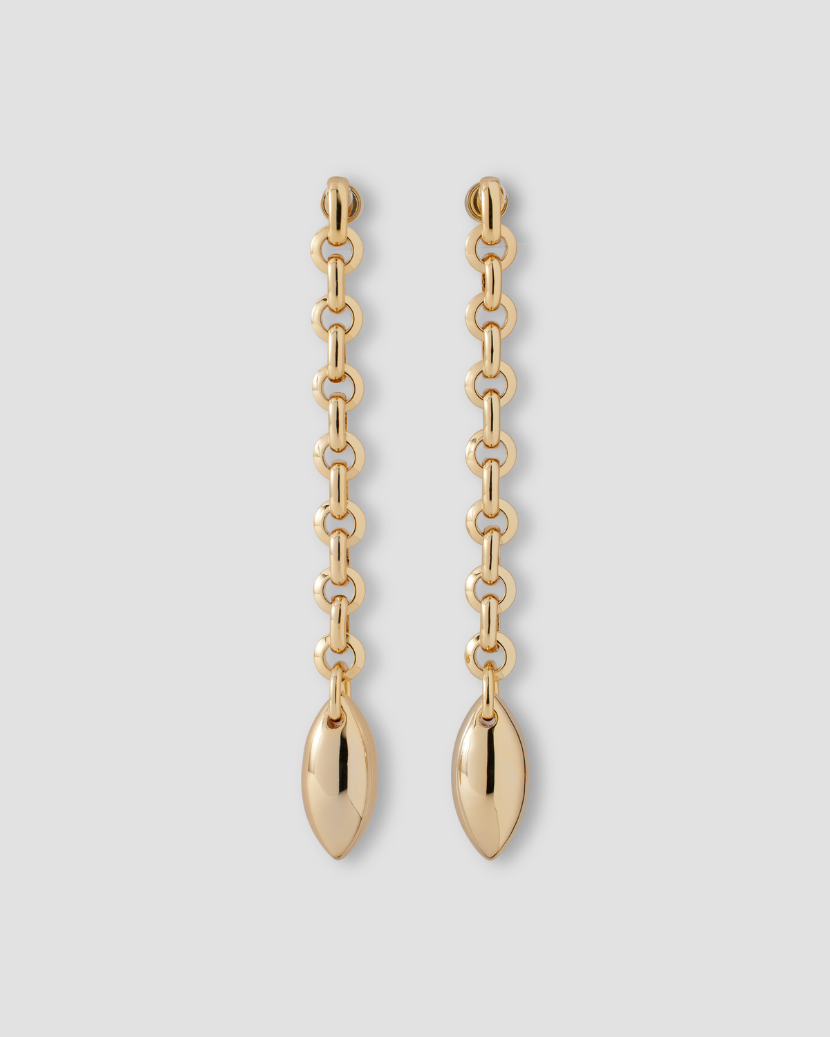 KDH Drop Earrings earring - front view | 14k gold earrings