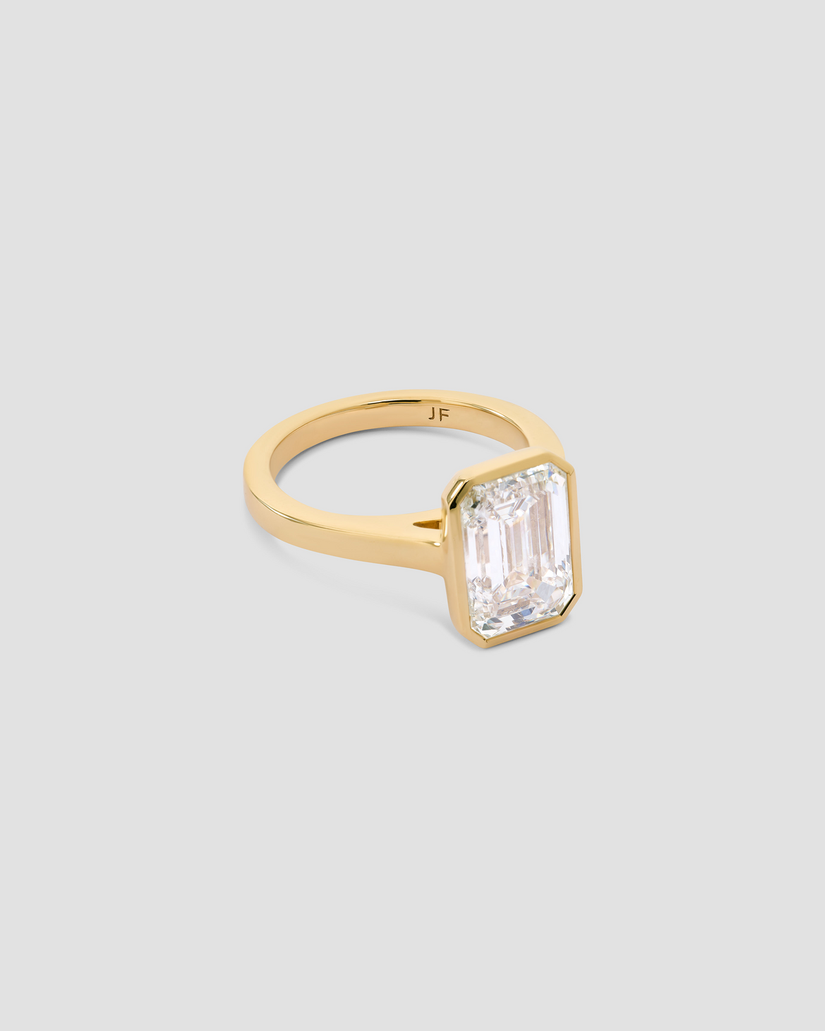 Emerald Lab Diamond Anniversary Ring