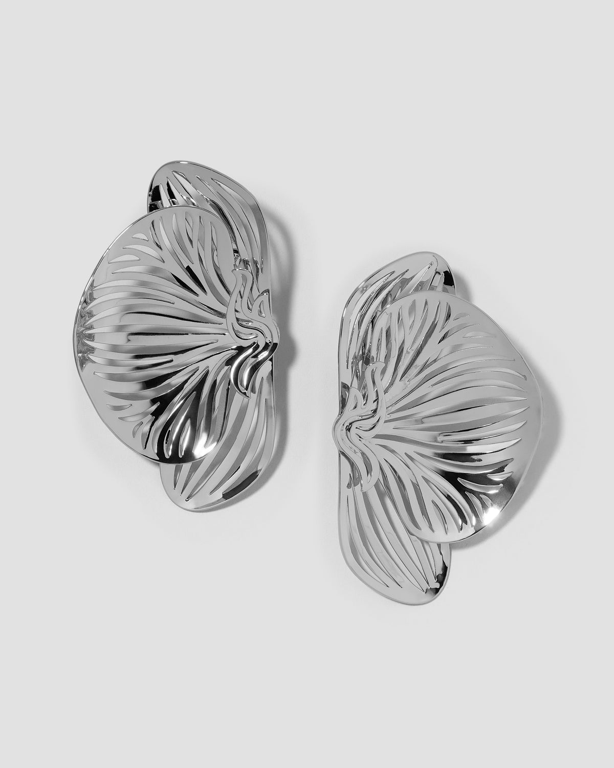 Orchid Earrings earring - side view | 18k gold earrings