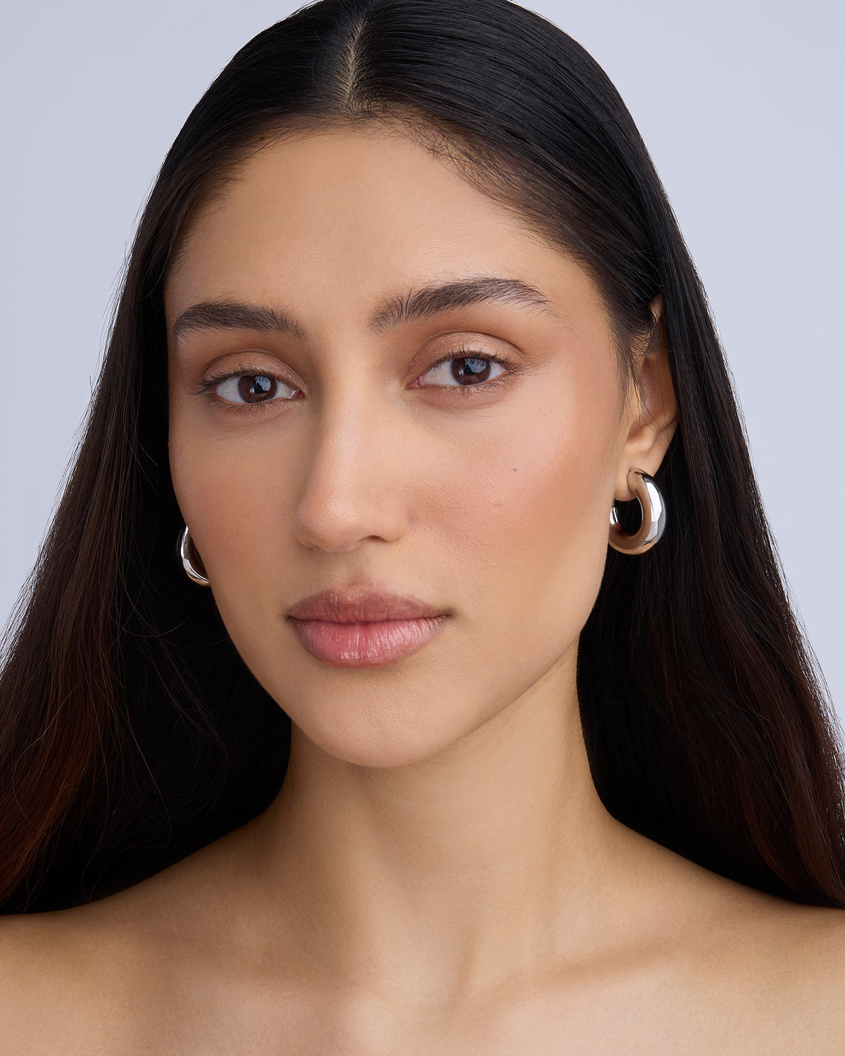Jamma Micro Huggies earring - product detail shot | gold huggie earrings