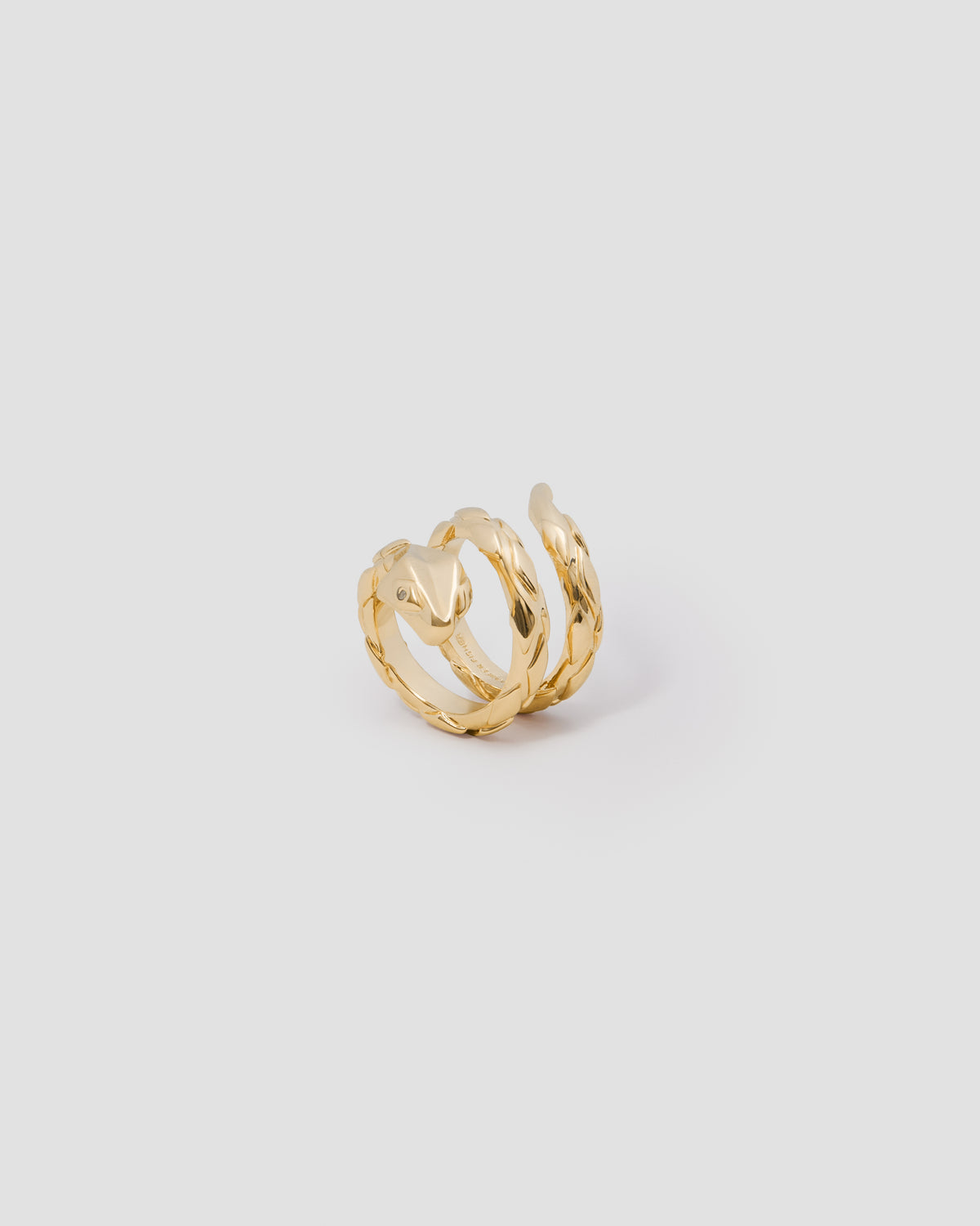 Snake Ring - alternate angle | womens gold rings