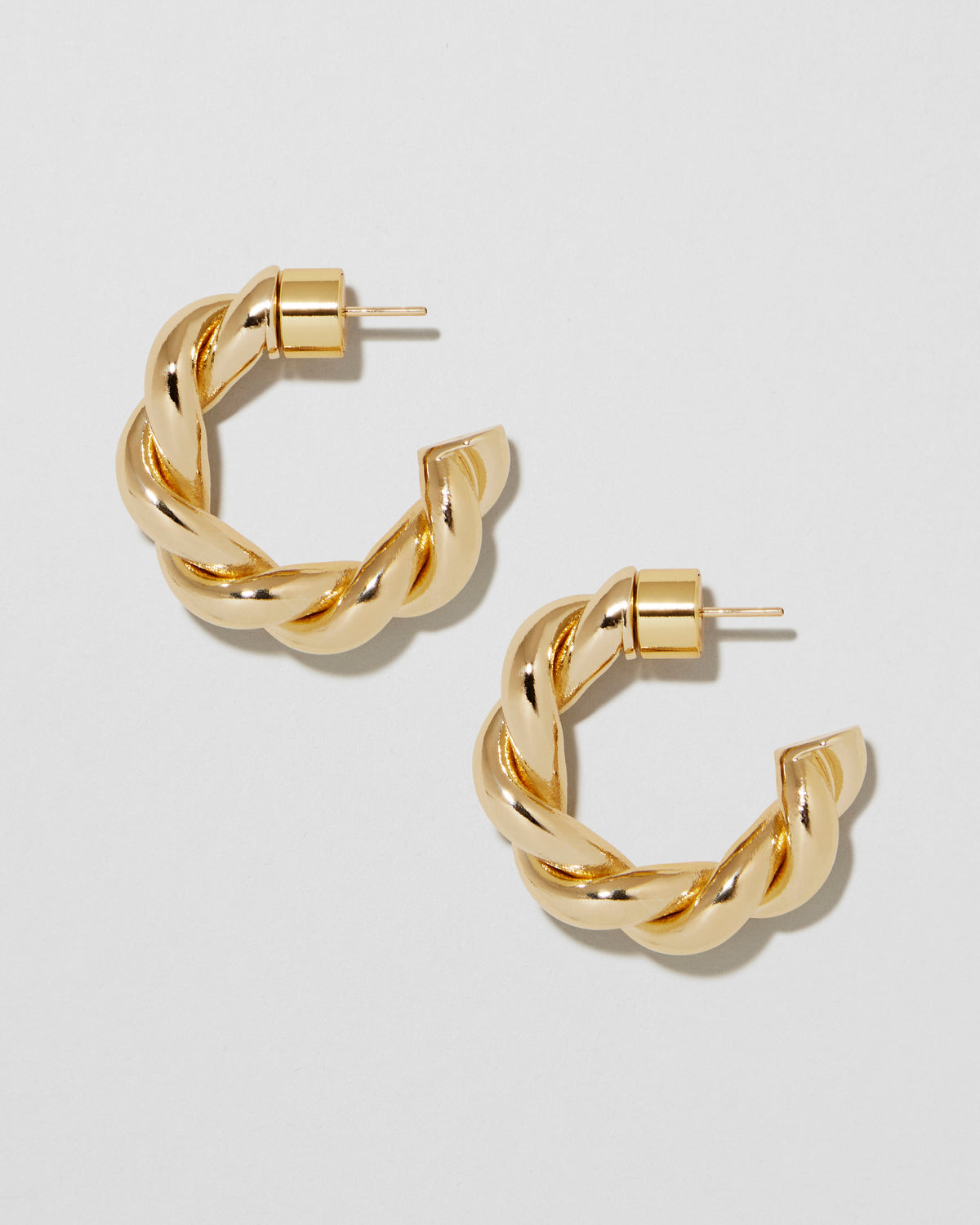 Jennifer Fisher - Twisted Lilly Huggie - Yellow Gold