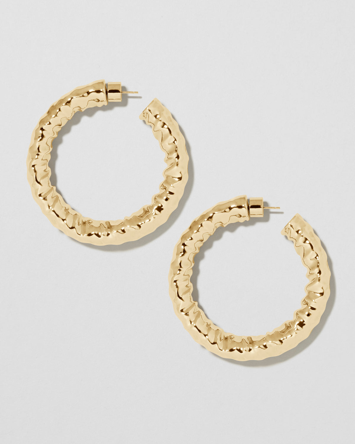 Jennifer Fisher - 1.5'' Maeve Baby Hoop - Yellow Gold