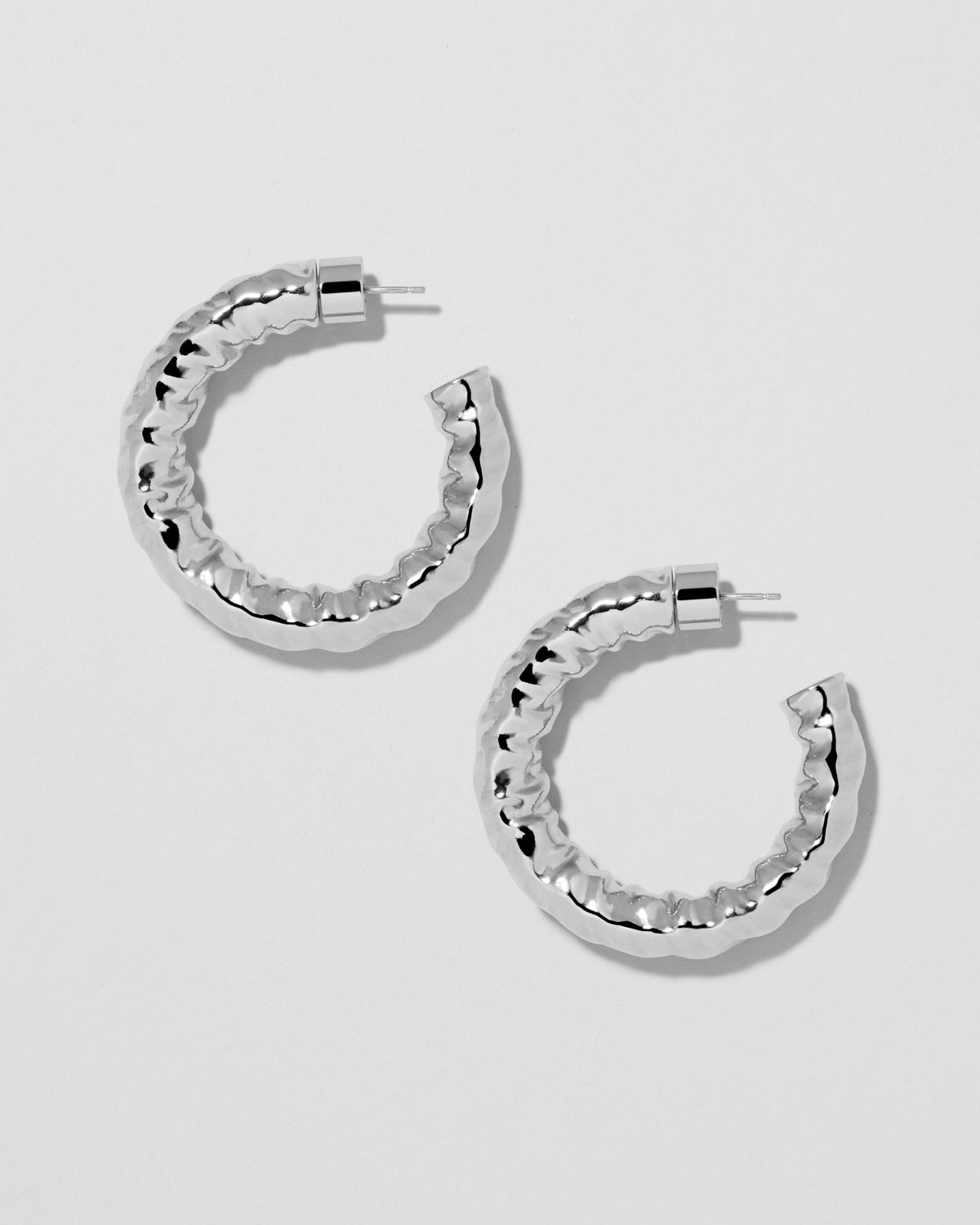 1" Maeve Mini Hoops earring - side view | small gold hoop earrings