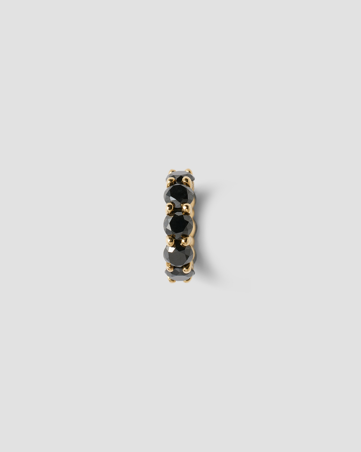 Eternity Bead charm - side view | gold charm necklace