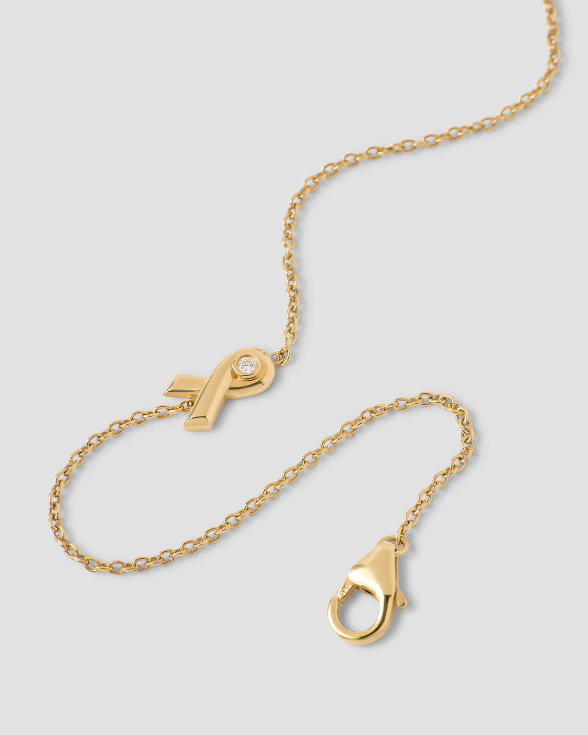 Breast Cancer Awareness bracelet - styled on model | gold bracelets for women