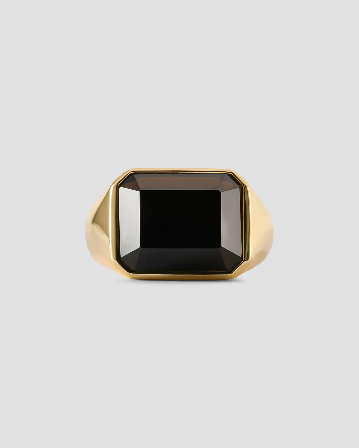 Semi-Precious Emerald Signet Ring