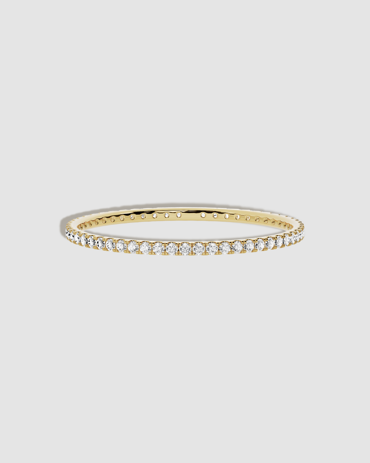 JF Lab - Round Cut Bangle bracelet - alternate angle | real gold bracelet for women