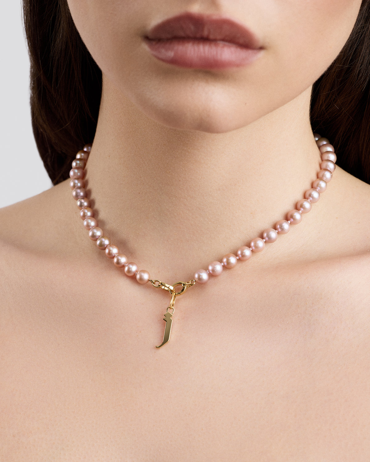 Freshwater Pearl Necklace gold necklace - back view | necklaces for women