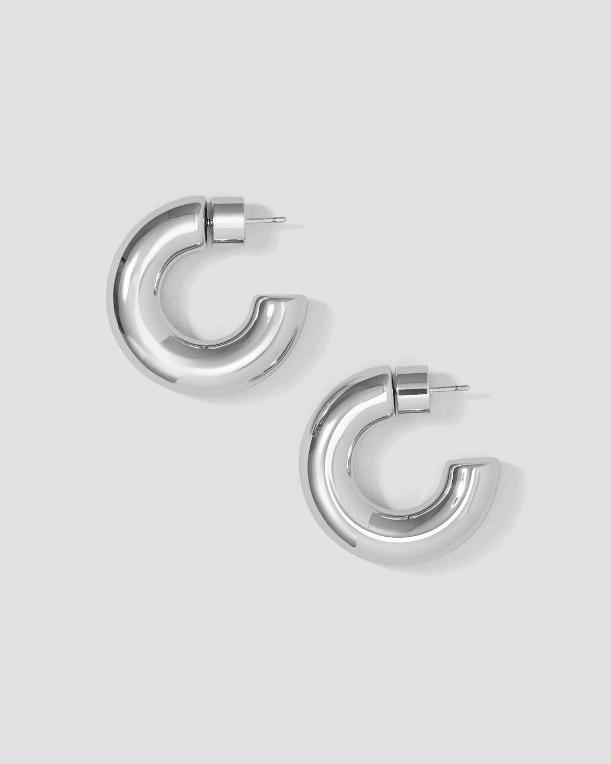 Jamma Micro Huggies earring - side view | gold huggie earrings