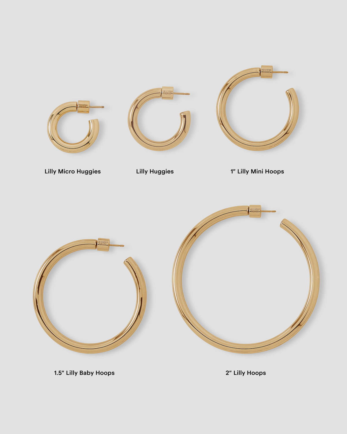 Lilly Micro Huggies earring - styled on model | gold hoop earrings for women