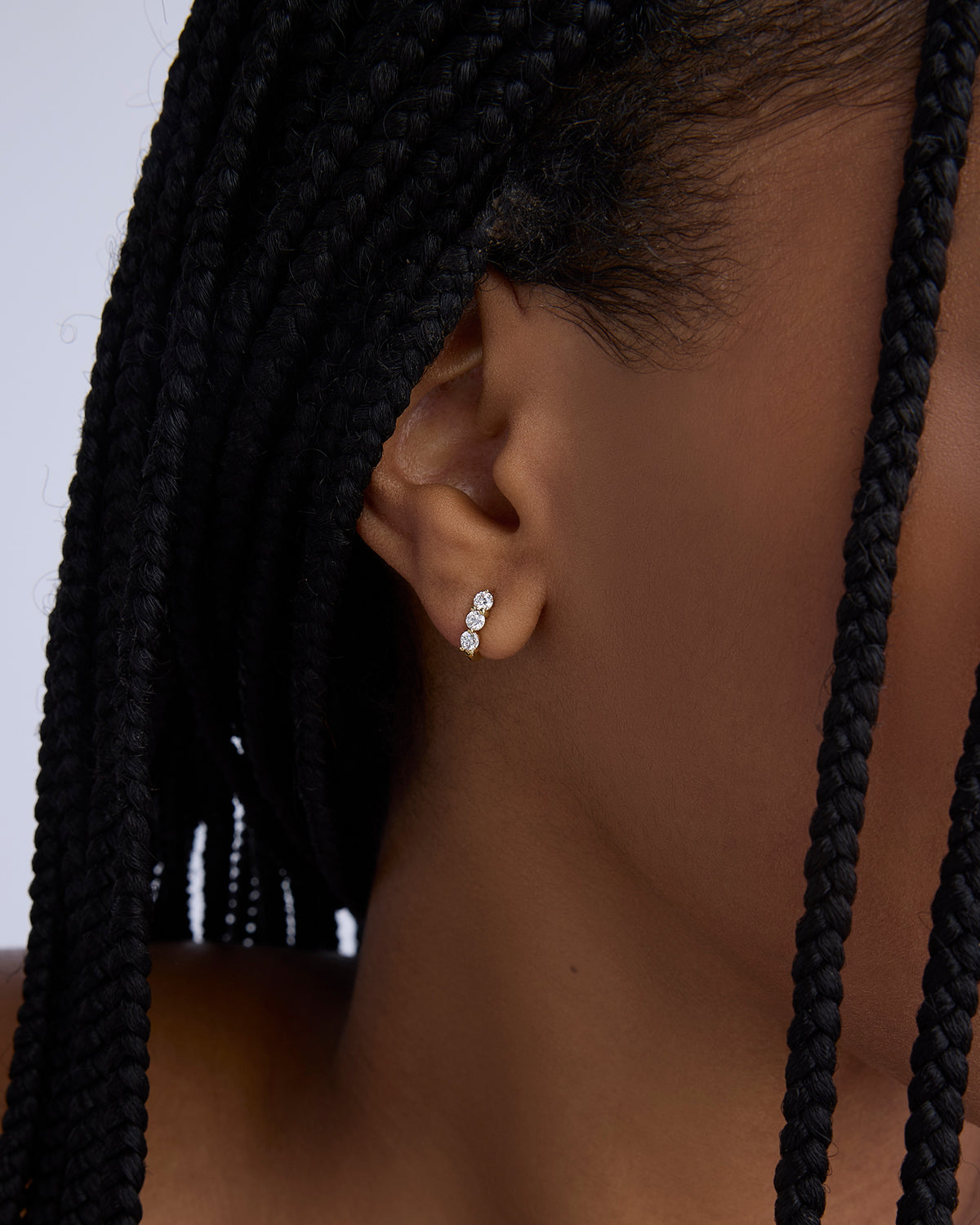 single & pair white gold yellow gold
