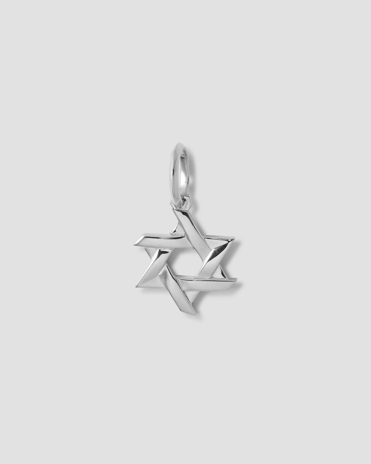 Star Of David Charm gold charm - styled on model | custom charm necklace