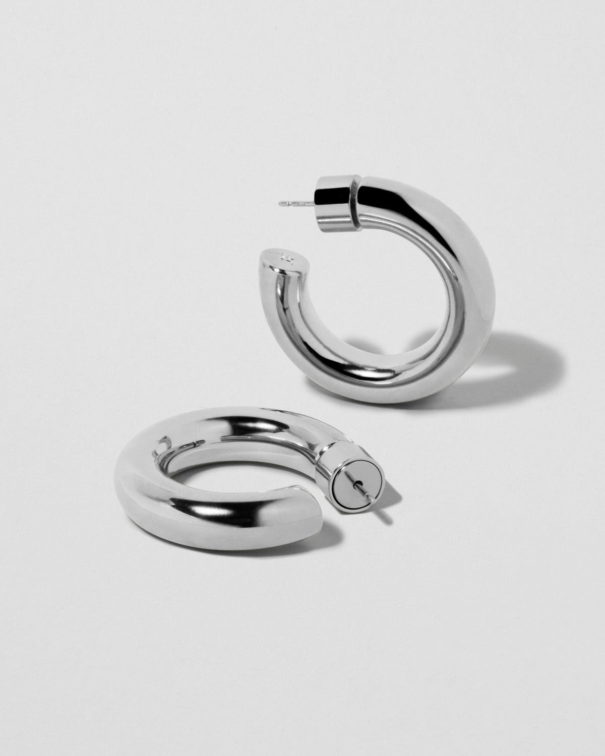 Samira Huggies earring - side view | gold huggie earrings