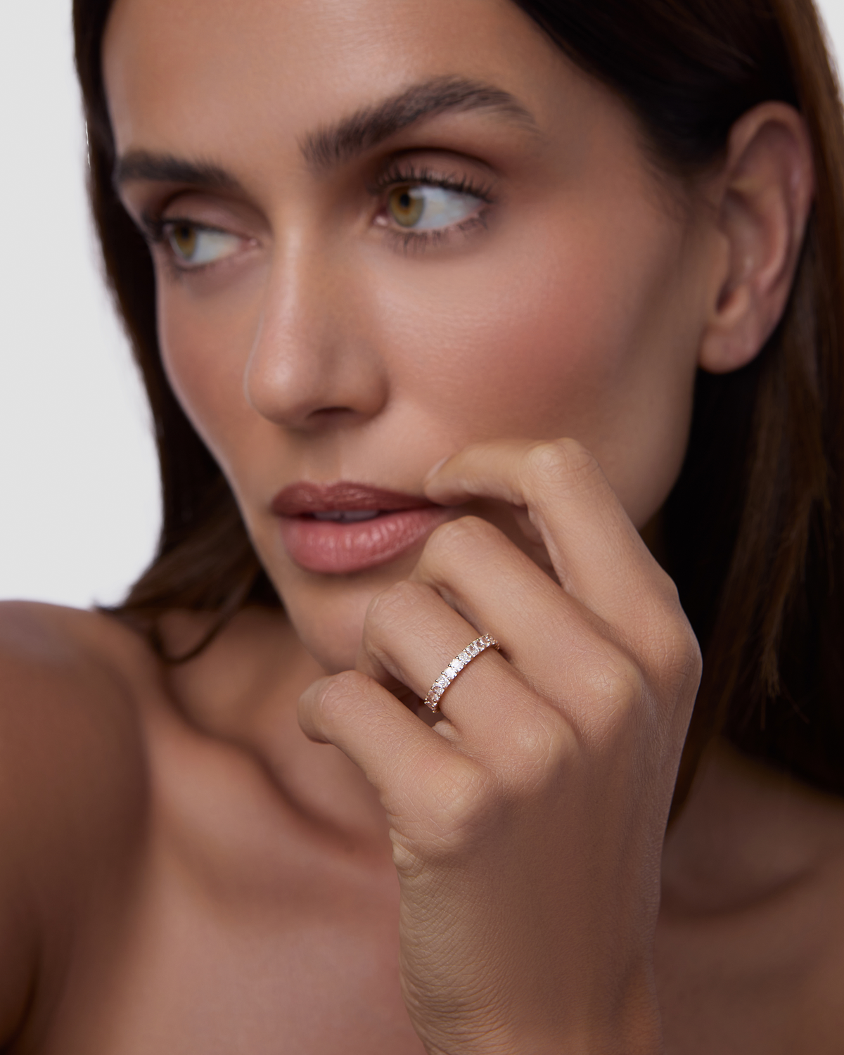 Radiant Cut Lab Diamond Eternity Band
